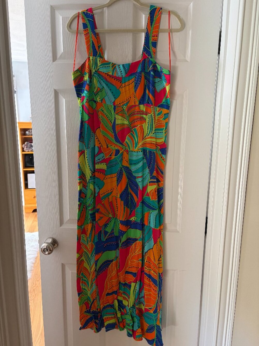 MSK Bright Print Maxi Dress Size Medium Excellent Condition